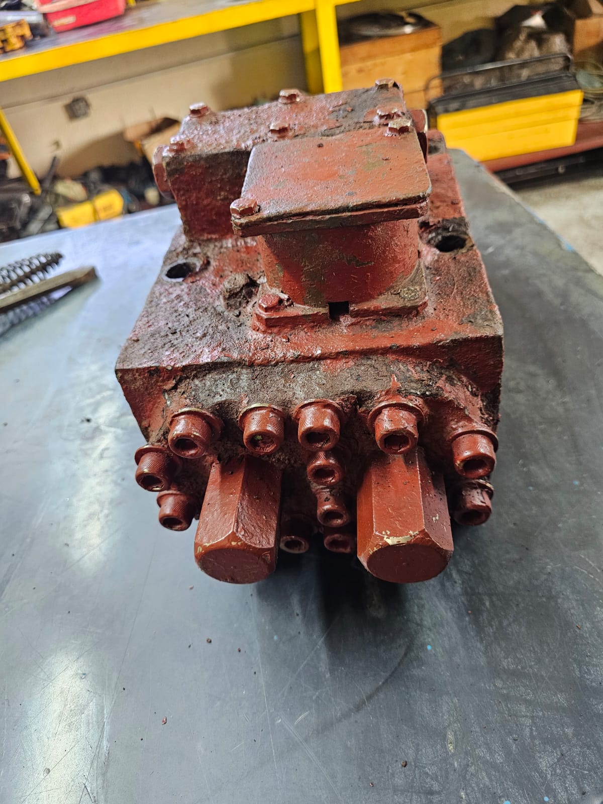 FRAMO head valve on workshop table