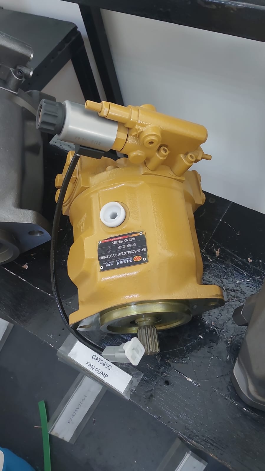 Yellow hydraulic unit supplied for a customer